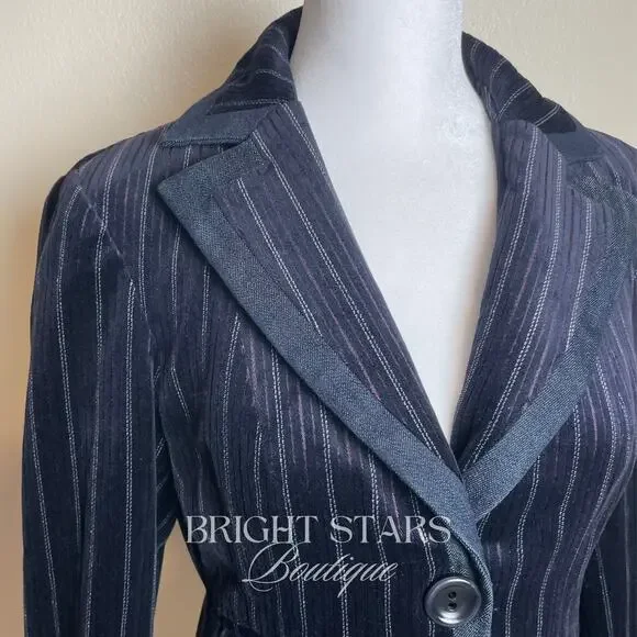 Extremely Rare Velvet Blazer ASO Rosalie Hale Twilight Promotional Images Blue - Picture 9 of 12